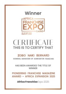 Africa franchise Expo 2025 - Award pour AFF Mag