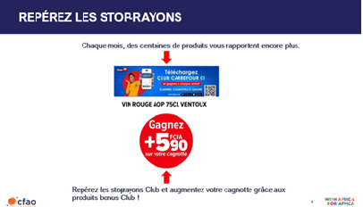La carte de fidélité Carrefour en Côte d'Ivoire