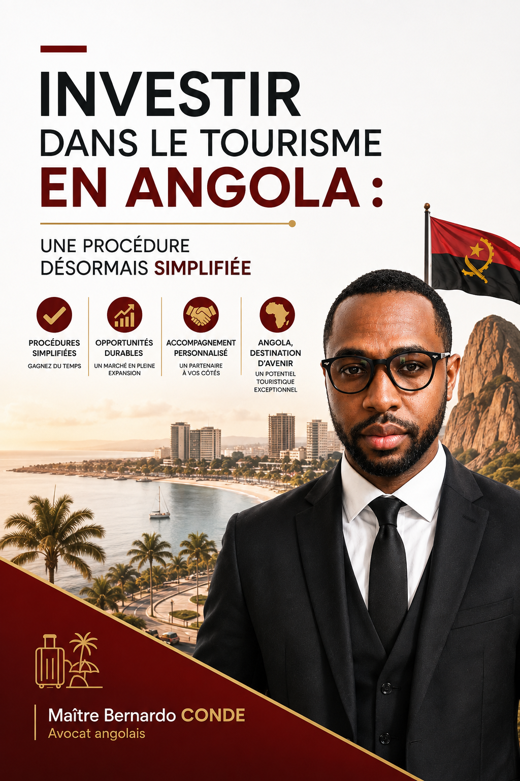 Me Benrardo Conde-Investir dans le tourisme en Angola, Une procédure désormais simplifiée.