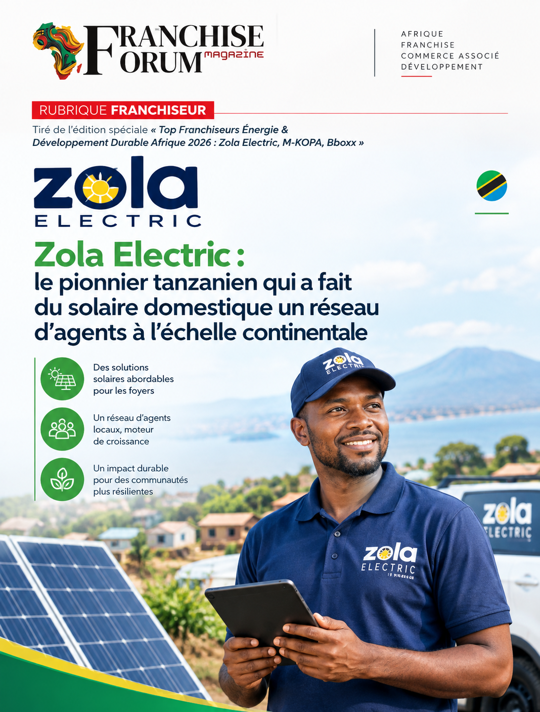 Zola Electric : le pionnier tanzanien du solaire domestique en réseau d'agents