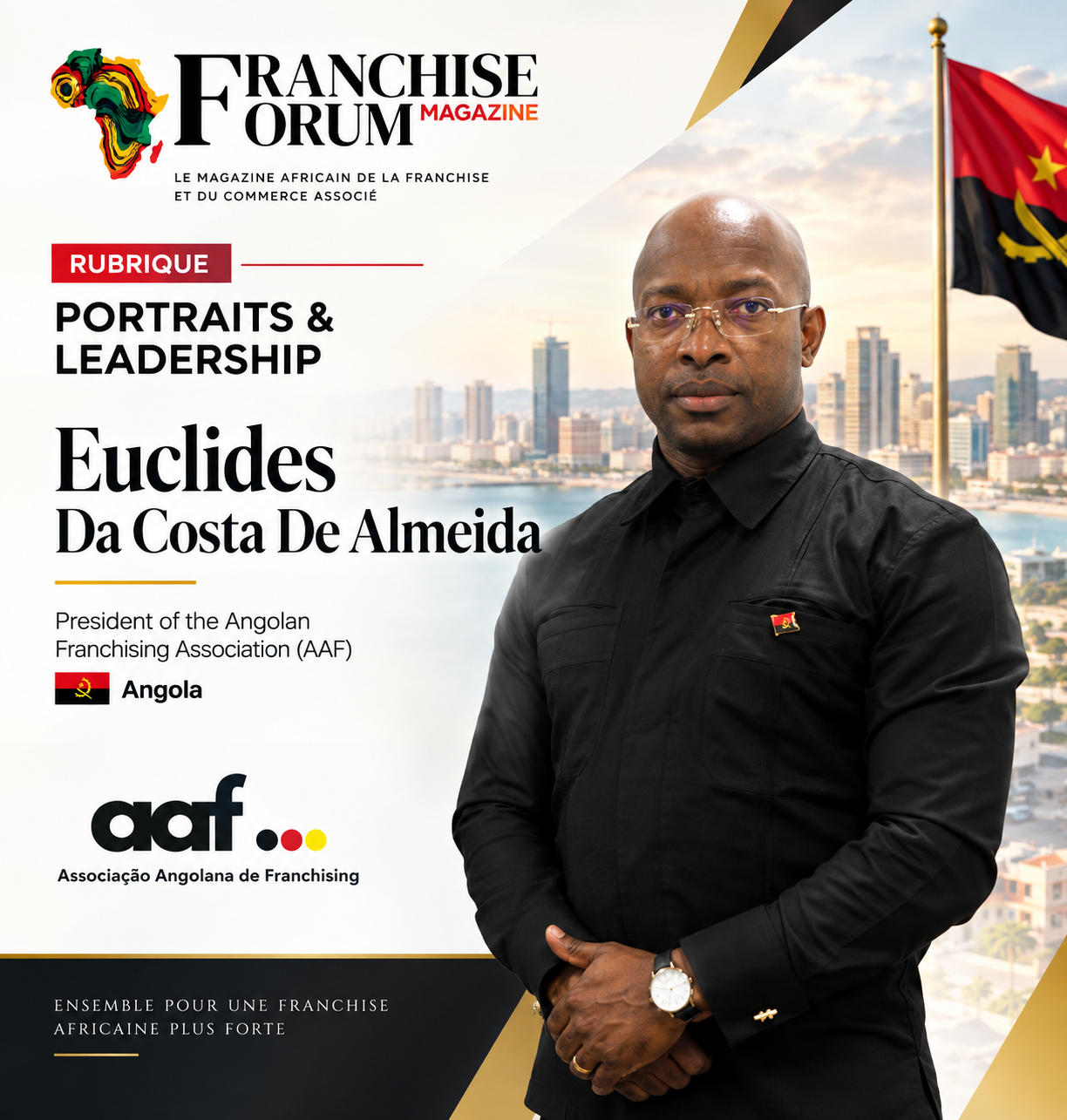 Portrait : Euclides Da Costa De Almeida, Président de l'Association Angolaise de Franchising (AAF).