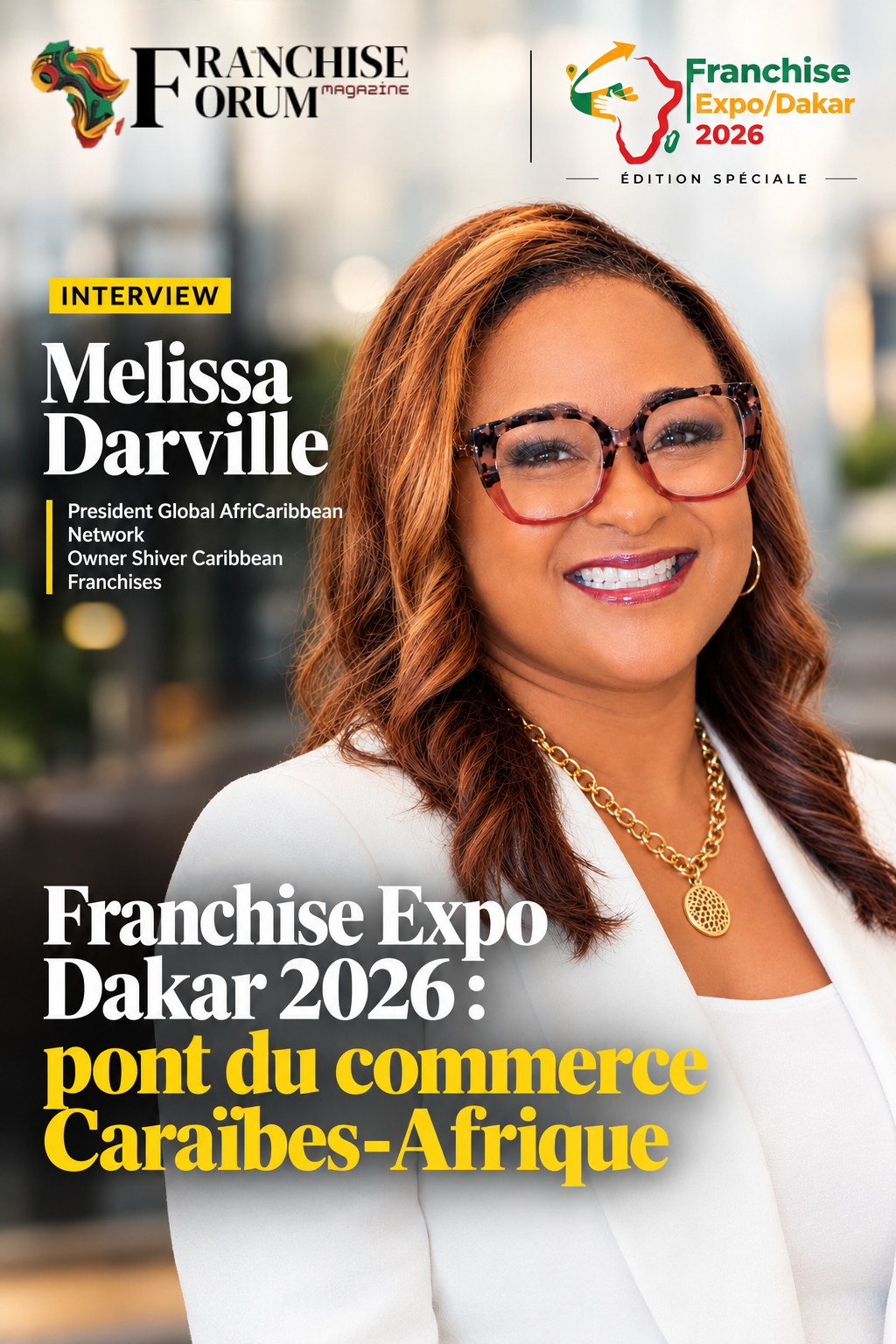 Interview Melissa Darville : Franchise Expo Dakar 2026, pont du commerce Caraïbes-Afrique.