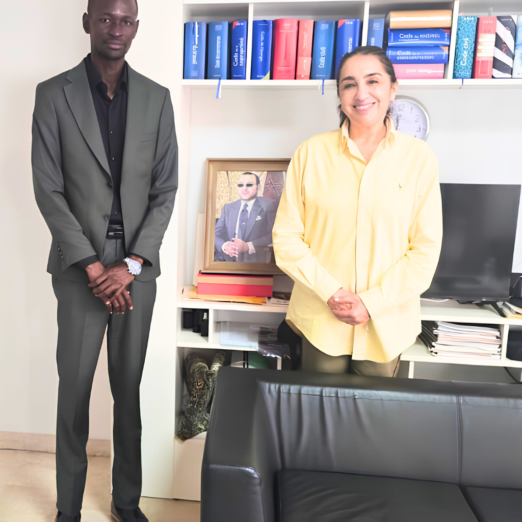 Mme Leïla Doukali et Georges SIBOUKE DIEME - président de l'ASF